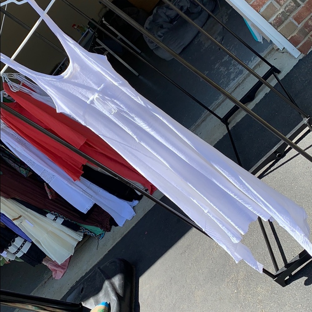 White Linen Dress by Inhabit